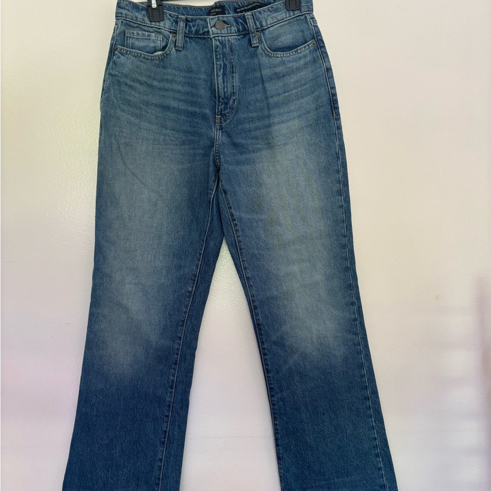 Banana Republic Blue High Rise Jeans with Medium Wash